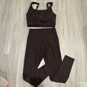 Aerie offline chocolate brown set